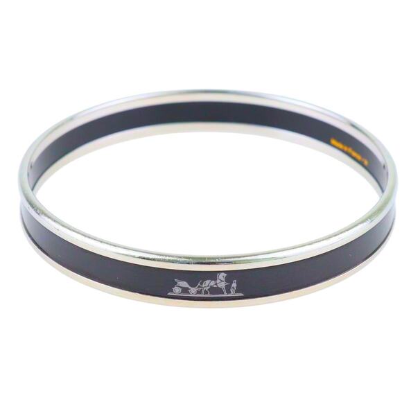 106. Hermes Caleche Blue Bangle - Picture 2 of 16